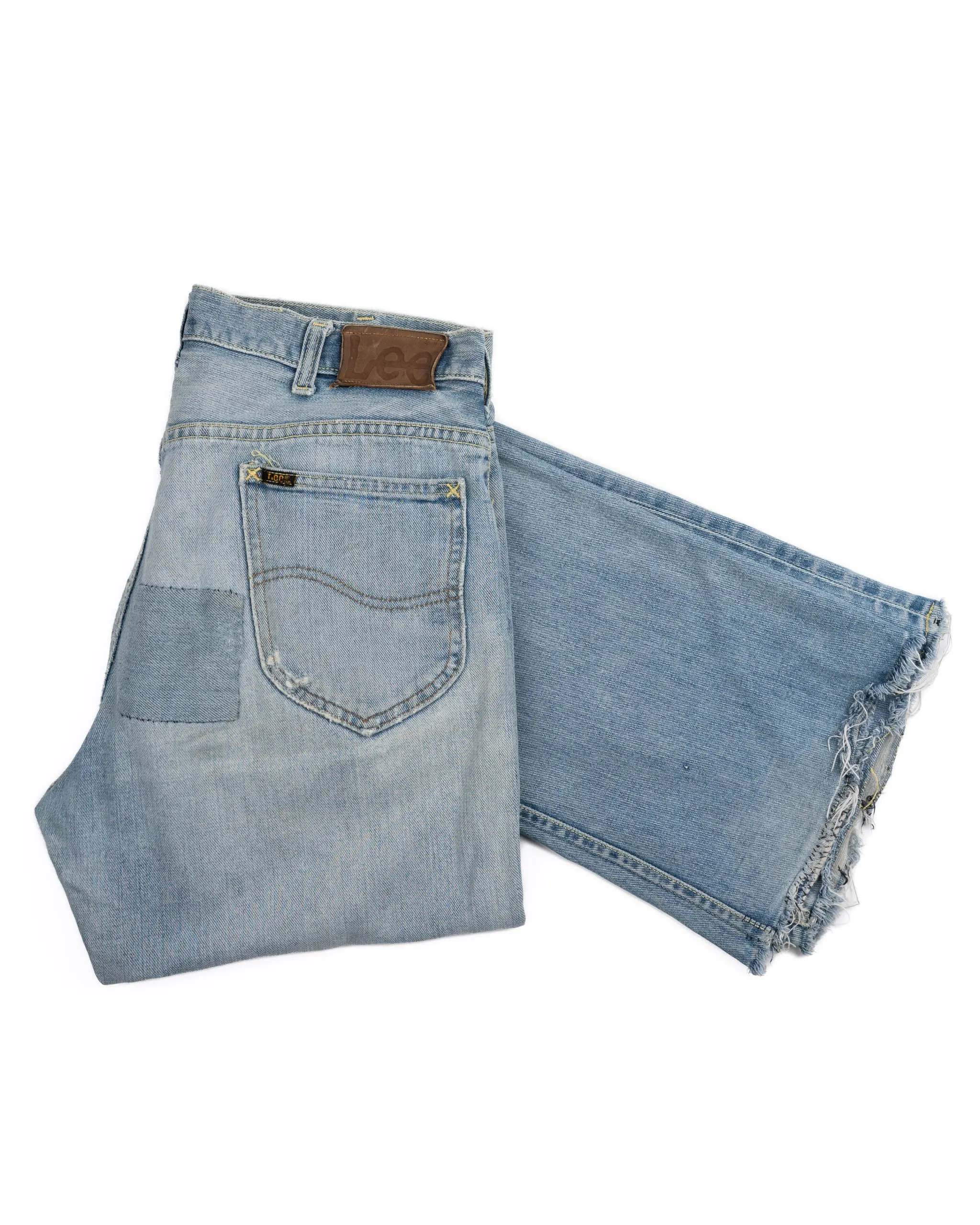 70's Lee Rider Repaired Denim - 34" x 36"