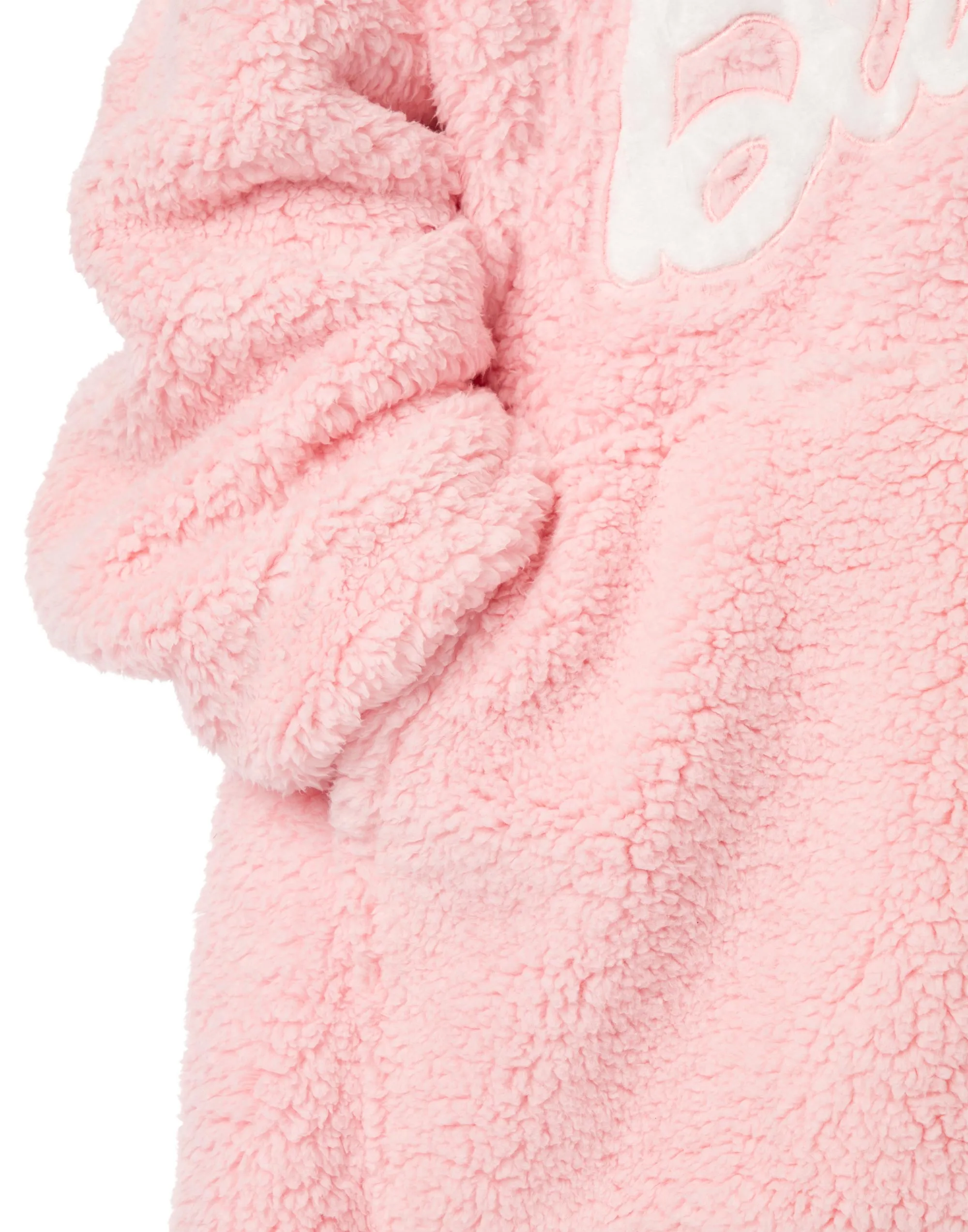Barbie Women's Pink Full Sherpa Blanket Hoodie