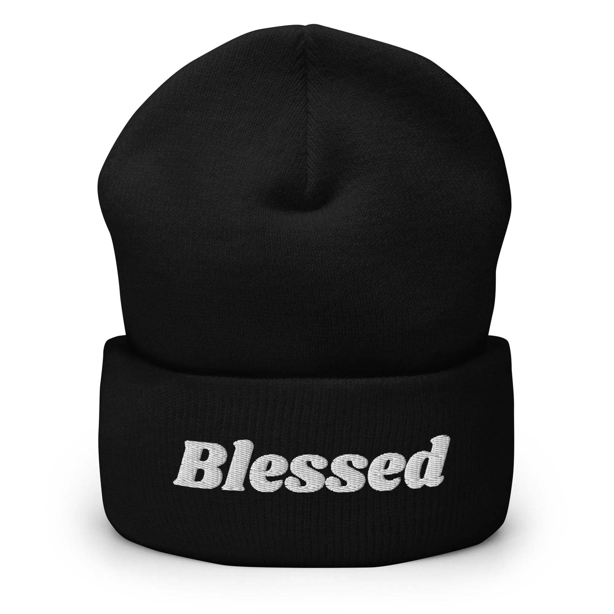 Blessed Cuffed Beanie Black