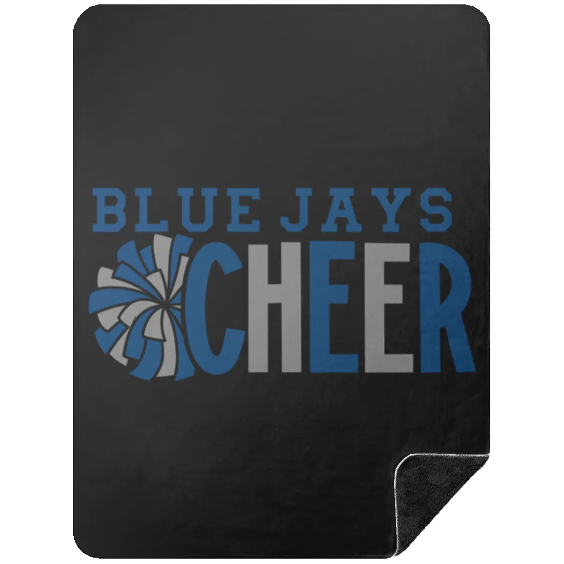 Cheer BSHL Premium Black Sherpa Blanket 60x80