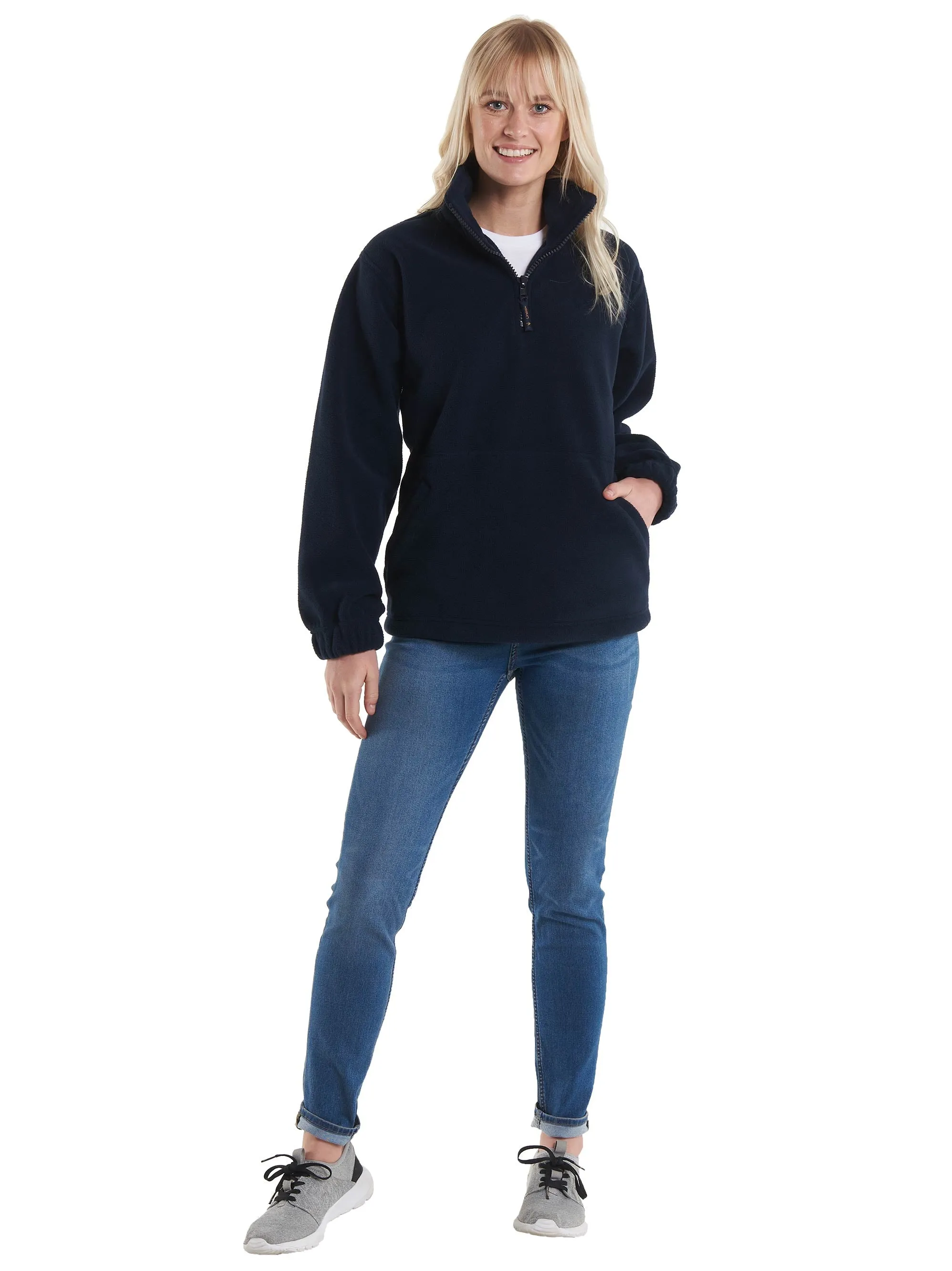 Classic 1/4 Zip Fleece Jacket | Bottle Green