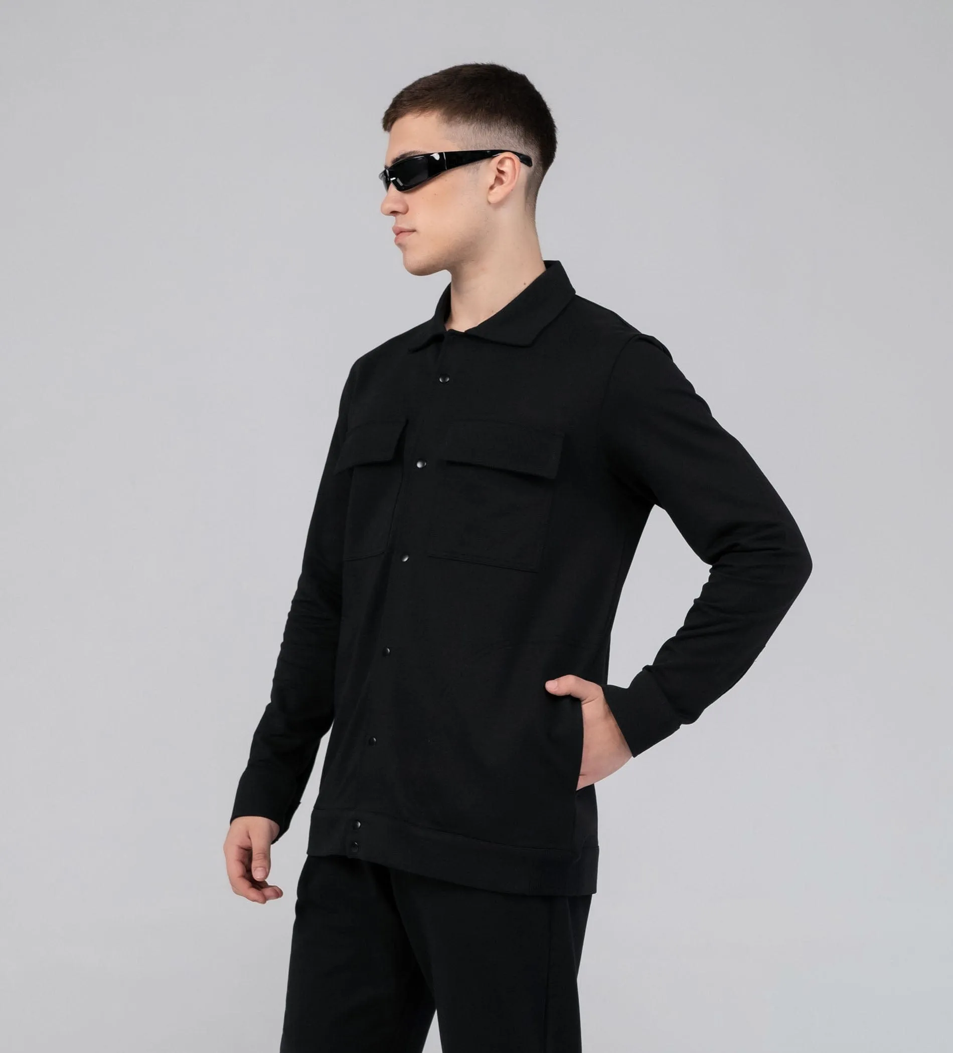 Classic Black Shacket
