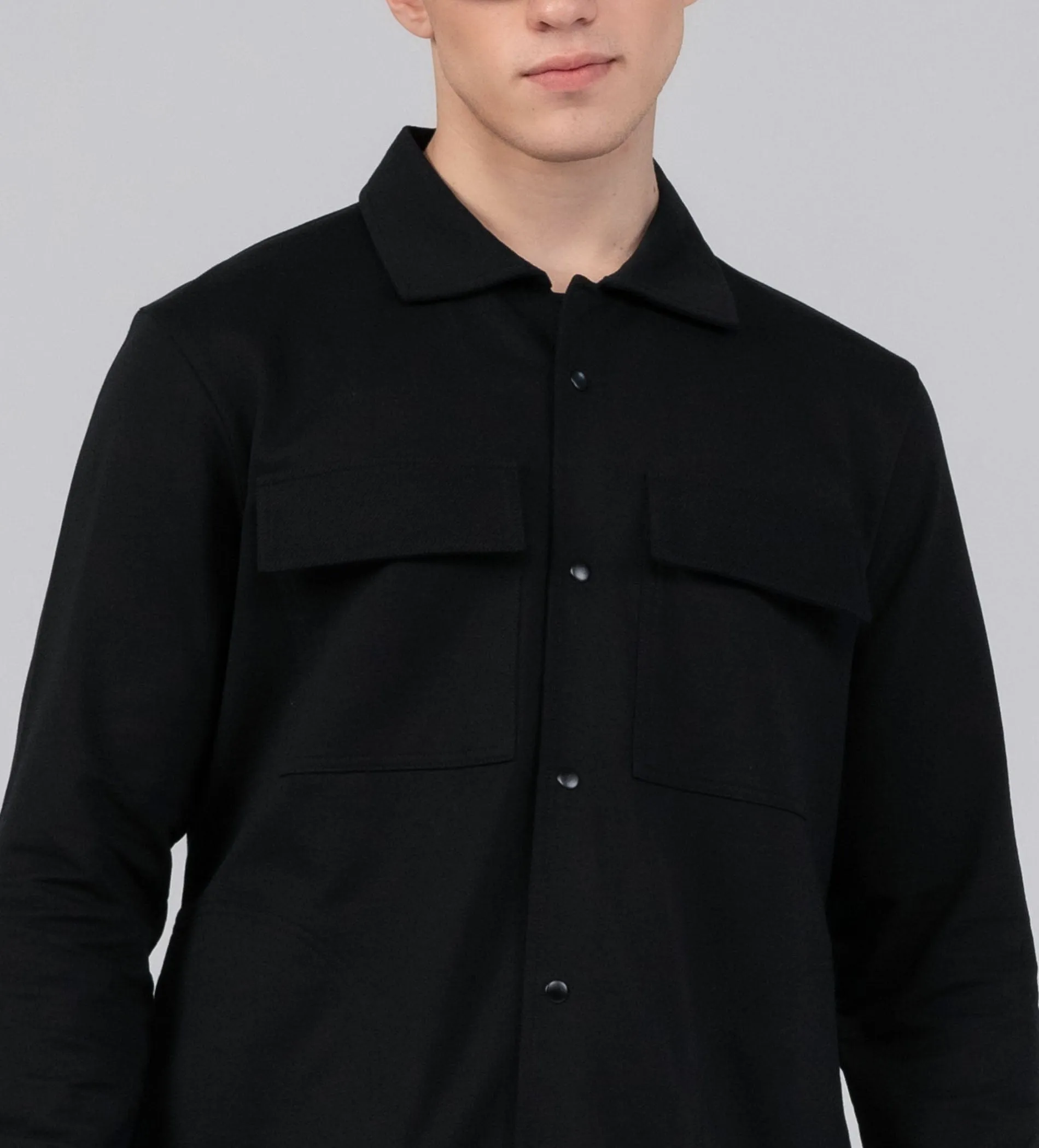 Classic Black Shacket
