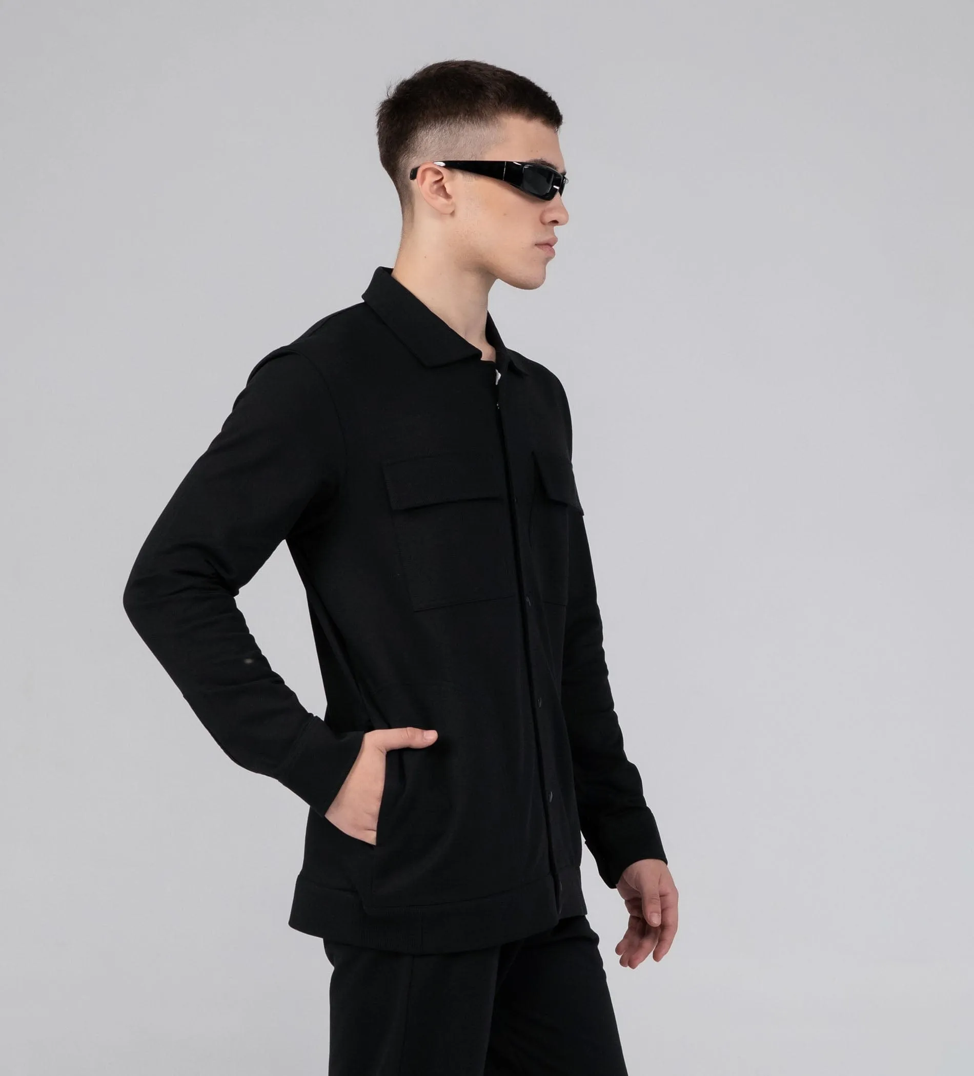 Classic Black Shacket