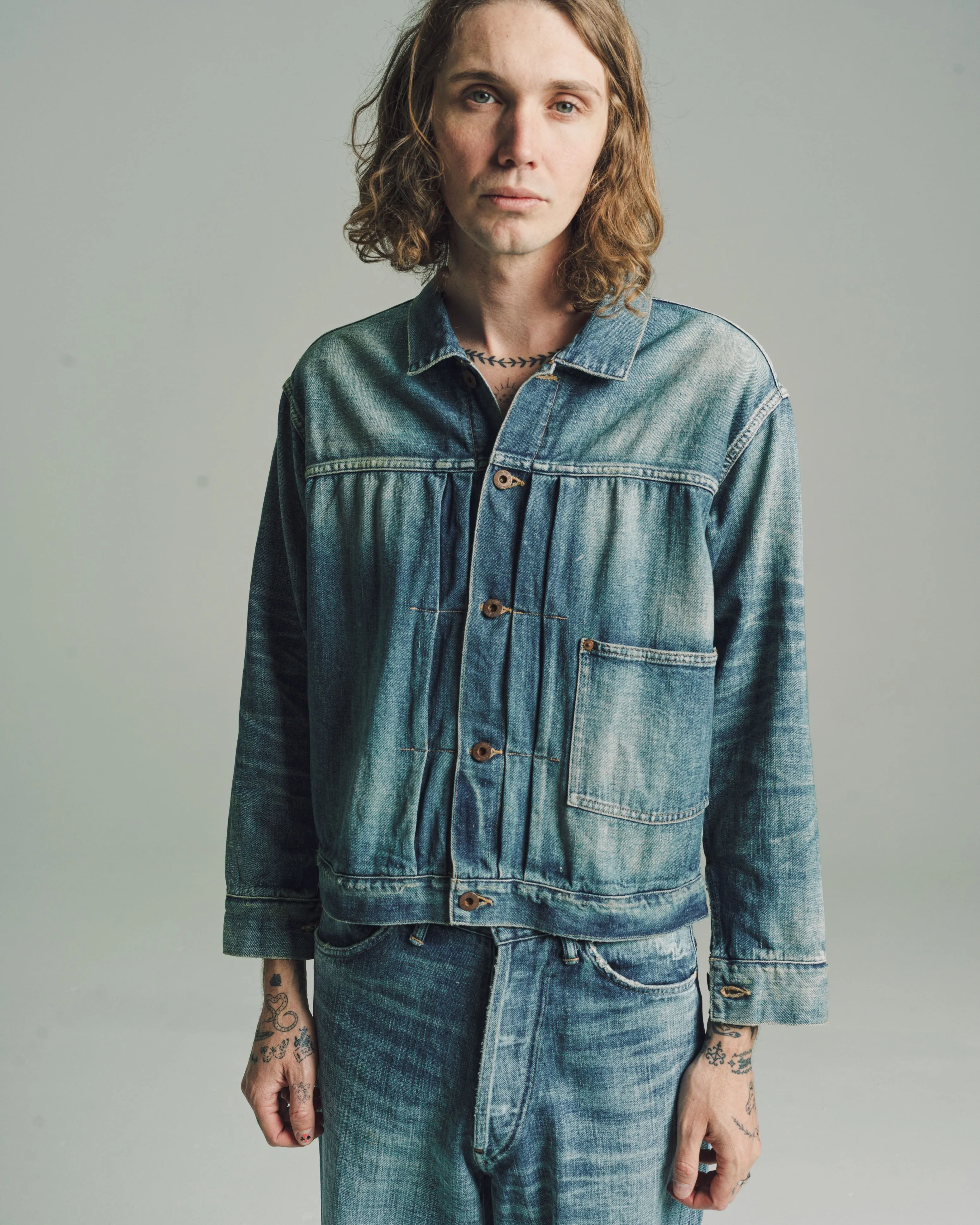Damaged Indigo LOT.703 Denim Jacket C. 1920's