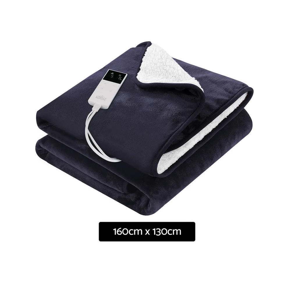 Double-Sided Electric Heated Throw Rug with Timer, Giselle