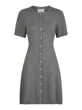 Elise Knit Dress - Dark Grey Melange