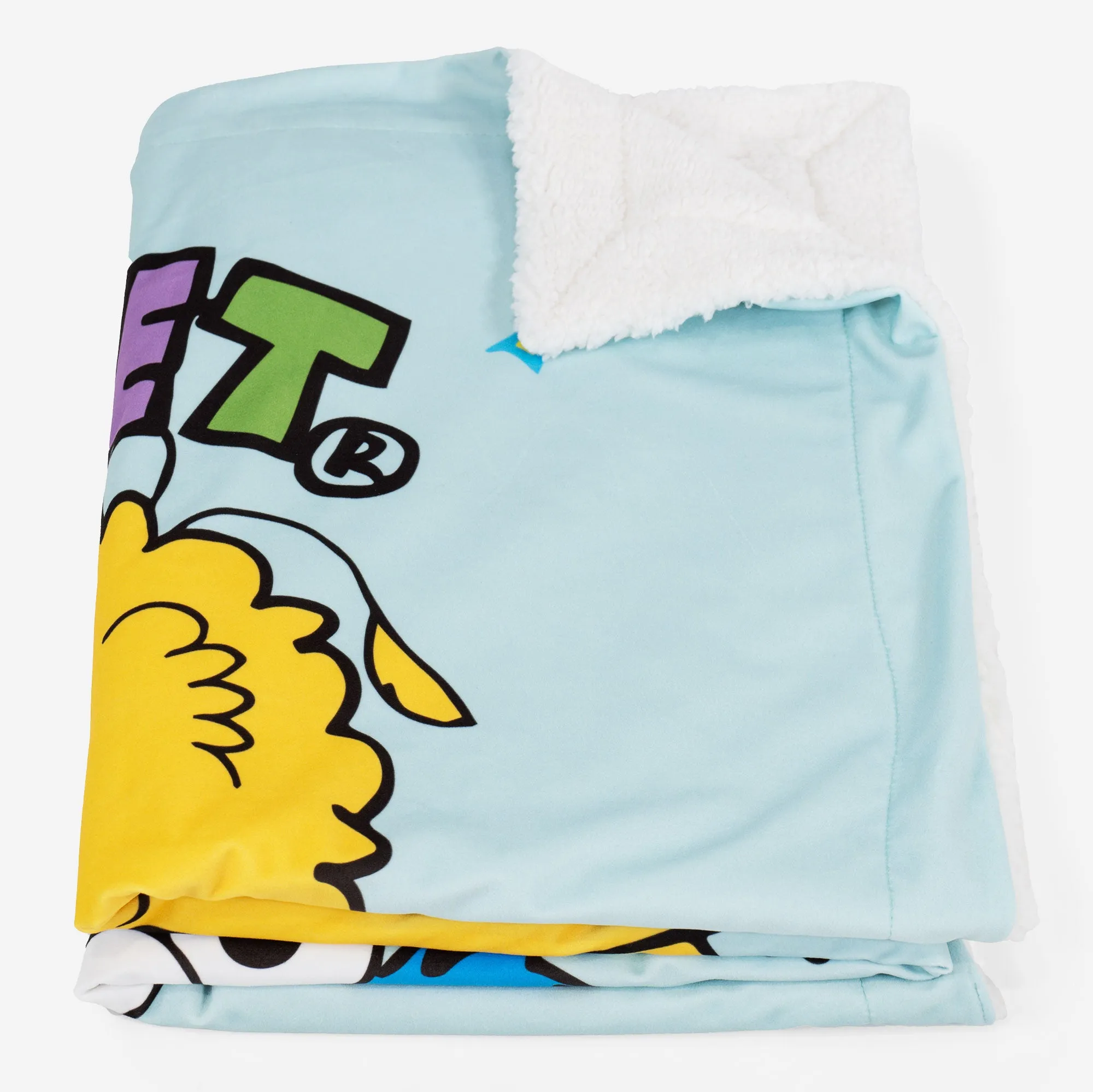 Fleece Throw / Blanket - Sesame Street Slogan
