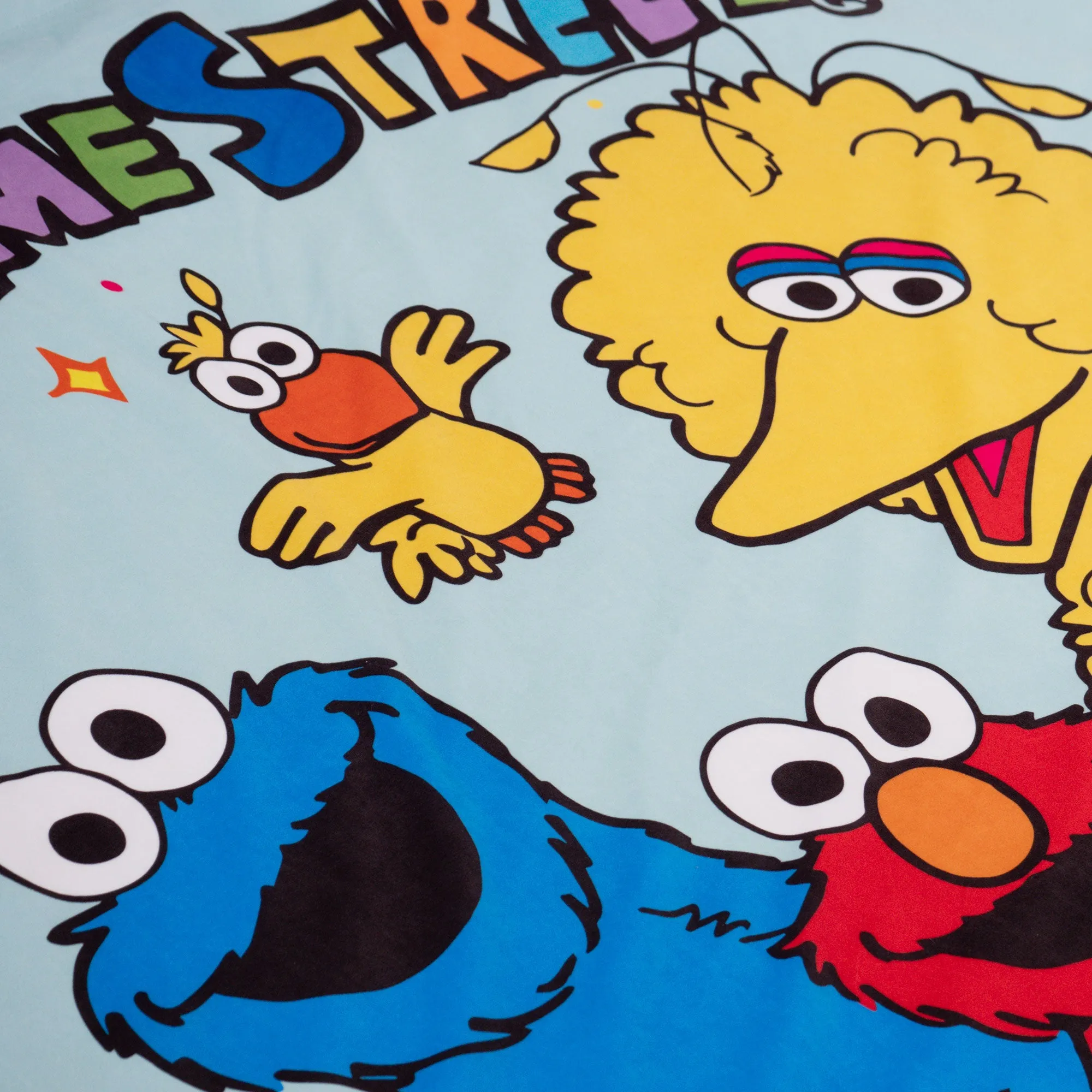 Fleece Throw / Blanket - Sesame Street Slogan