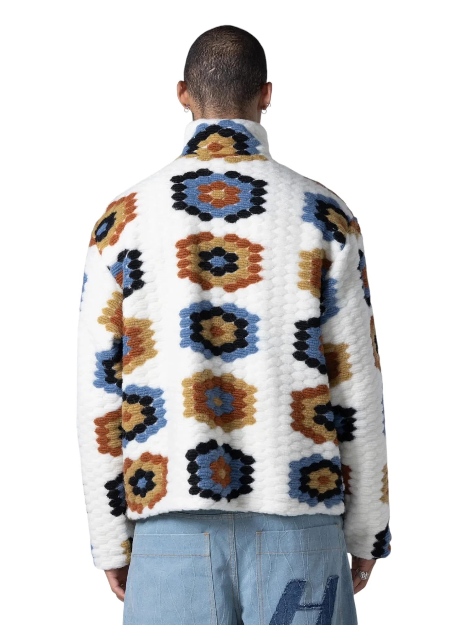 Honor The Gift Textured Full Zip Cream