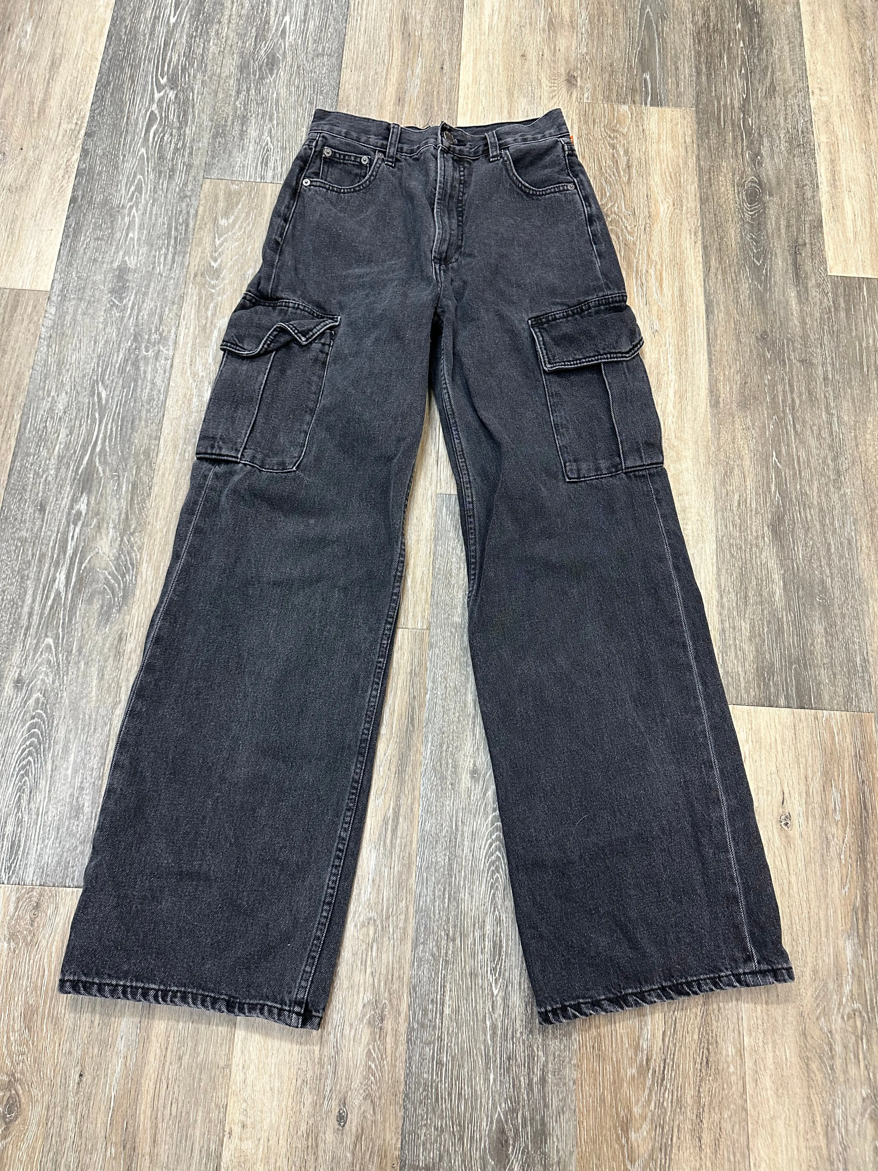 Jeans Wide Leg By Denim Forum In Black Denim, Size: 0