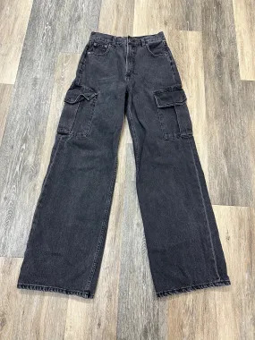 Jeans Wide Leg By Denim Forum In Black Denim, Size: 0