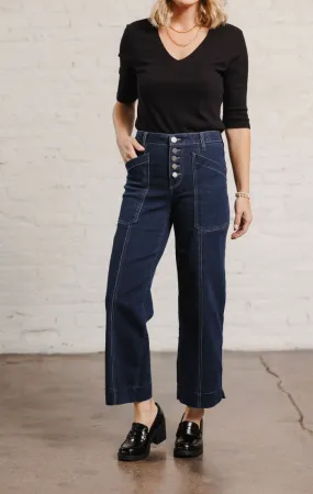 Mac and Me Button Fly Wide Leg - HQ