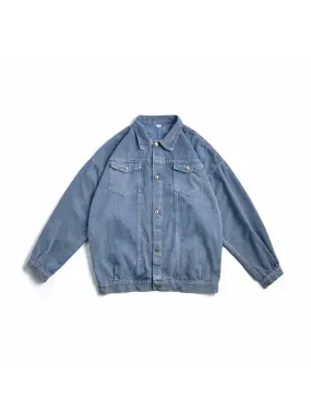 Men'S Vintage Washed Denim Jacket