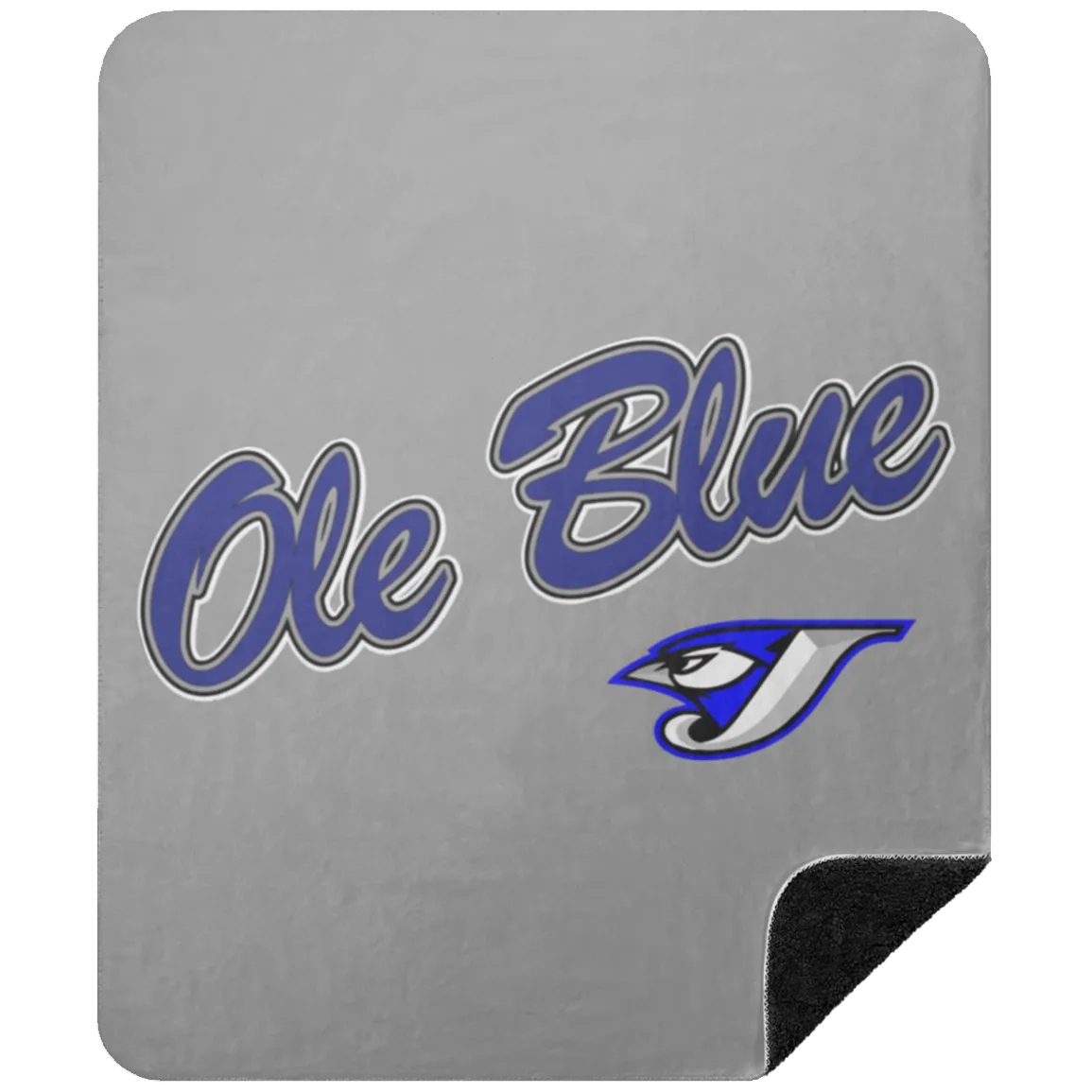 Ole Blue BSHM Premium Black Sherpa Blanket 50x60
