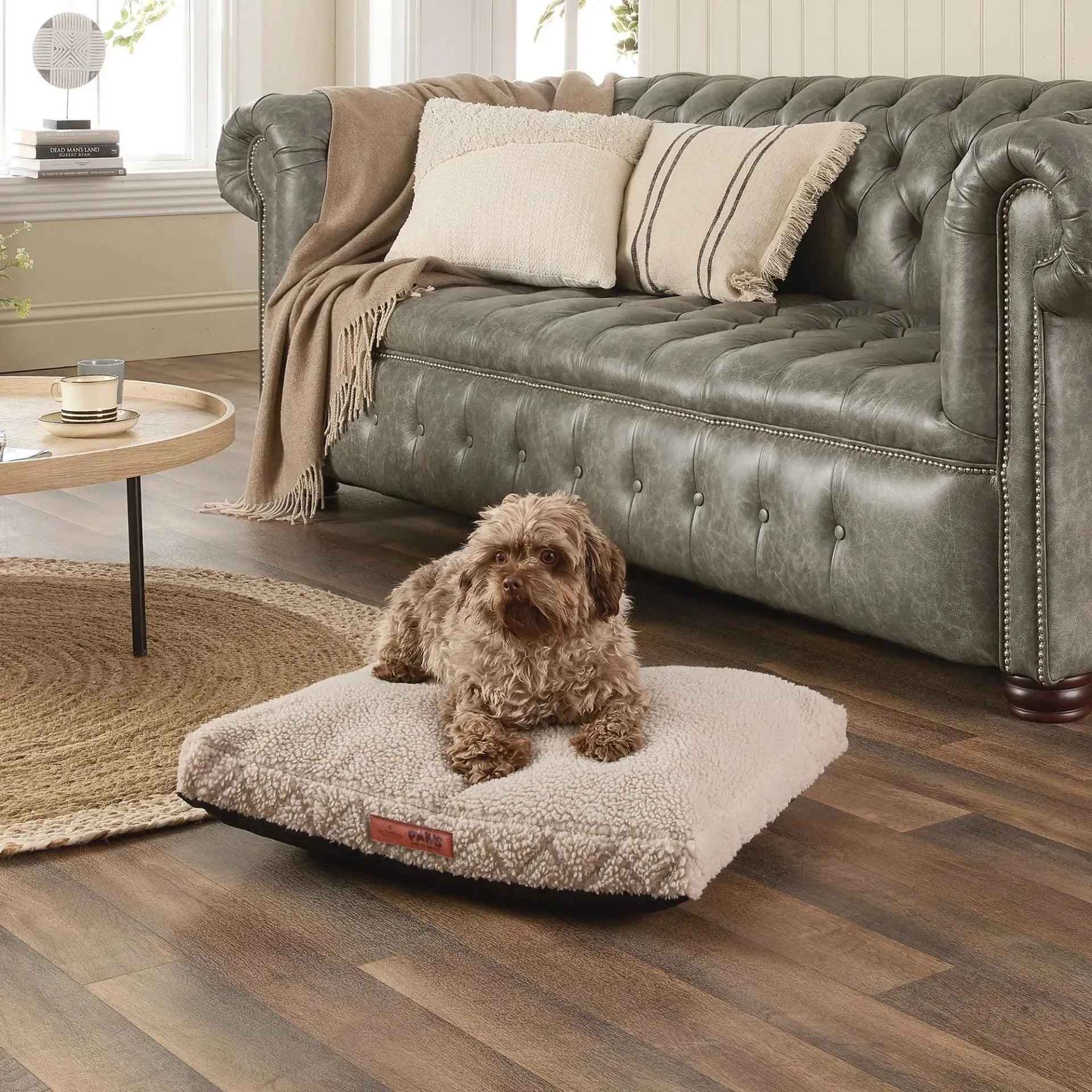Paws for Slumber Sherpa Fleece Pet Bed