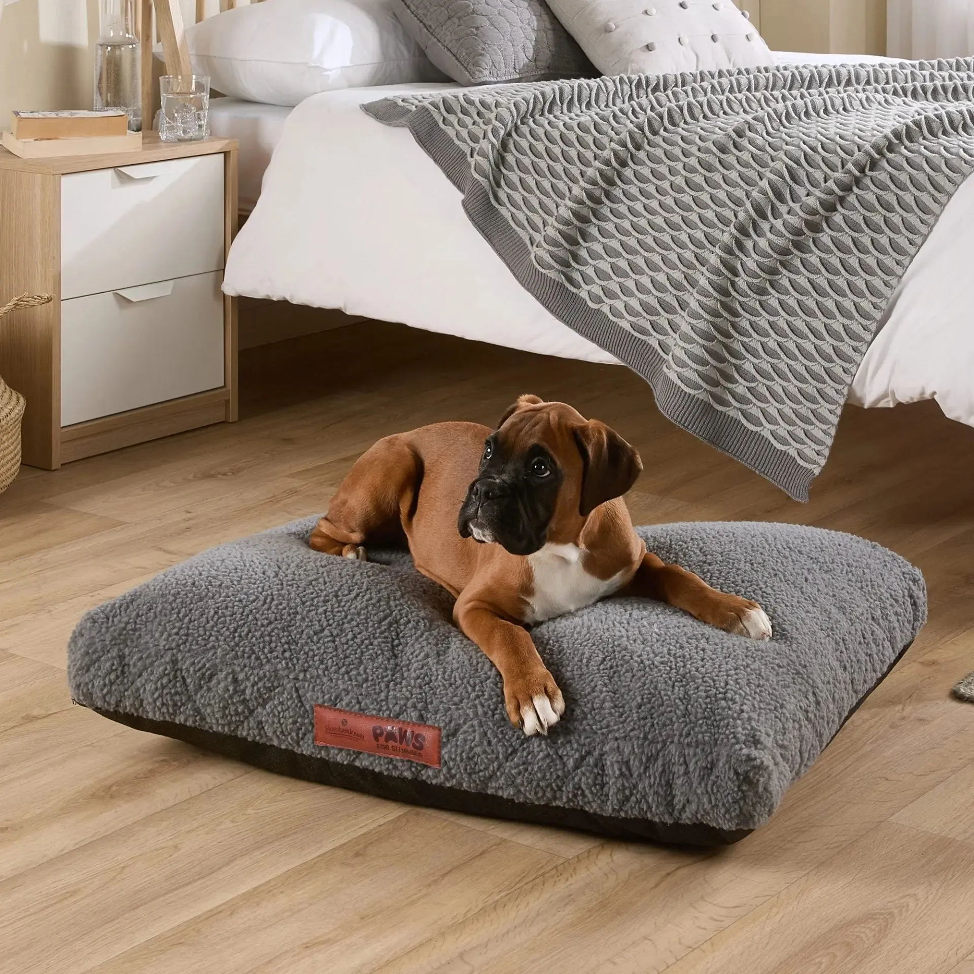 Paws for Slumber Sherpa Fleece Pet Bed