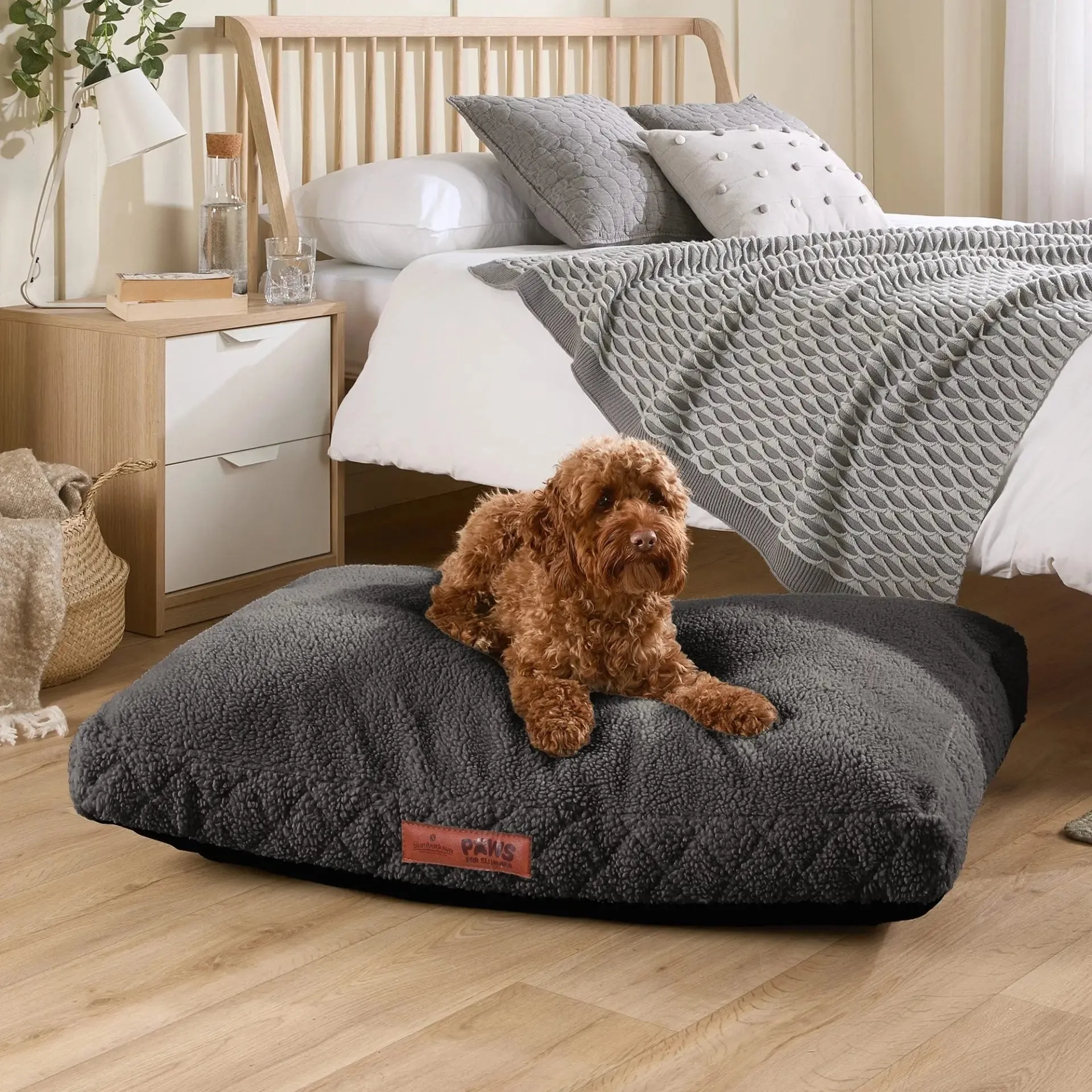 Paws for Slumber Sherpa Fleece Pet Bed