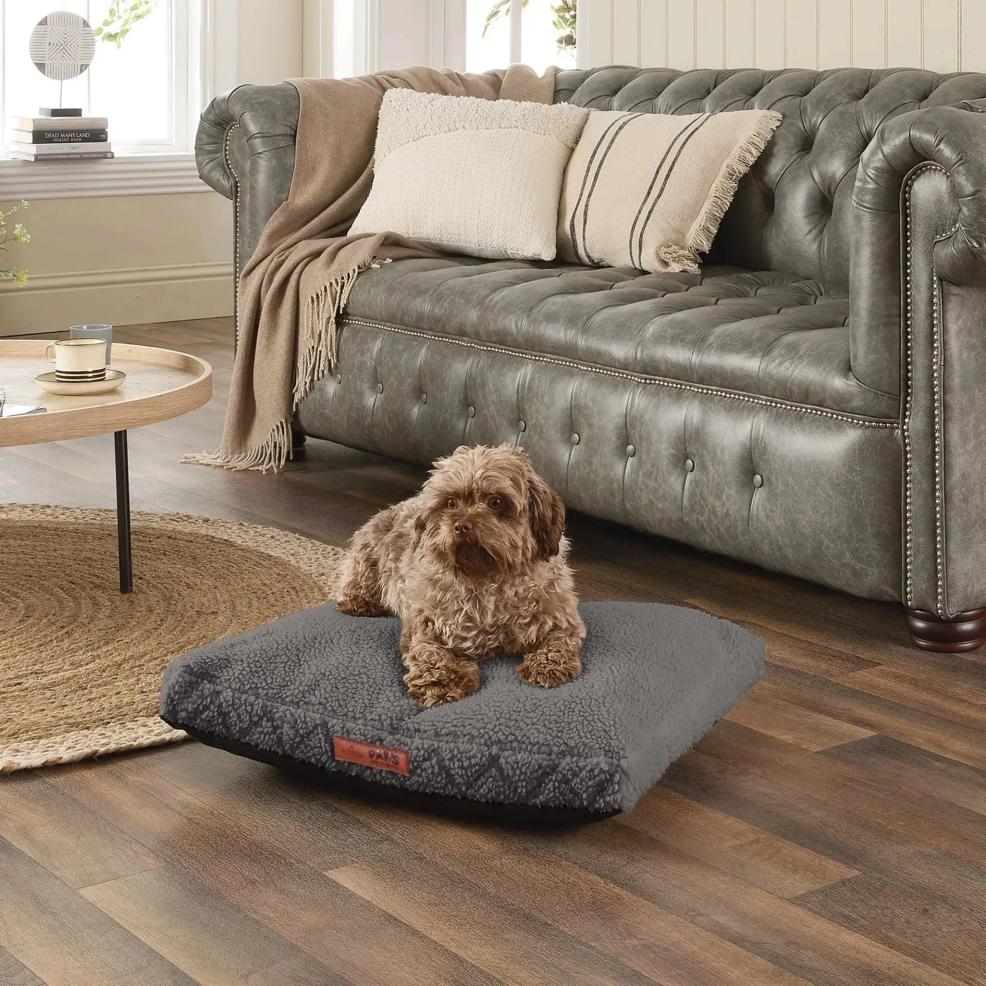 Paws for Slumber Sherpa Fleece Pet Bed