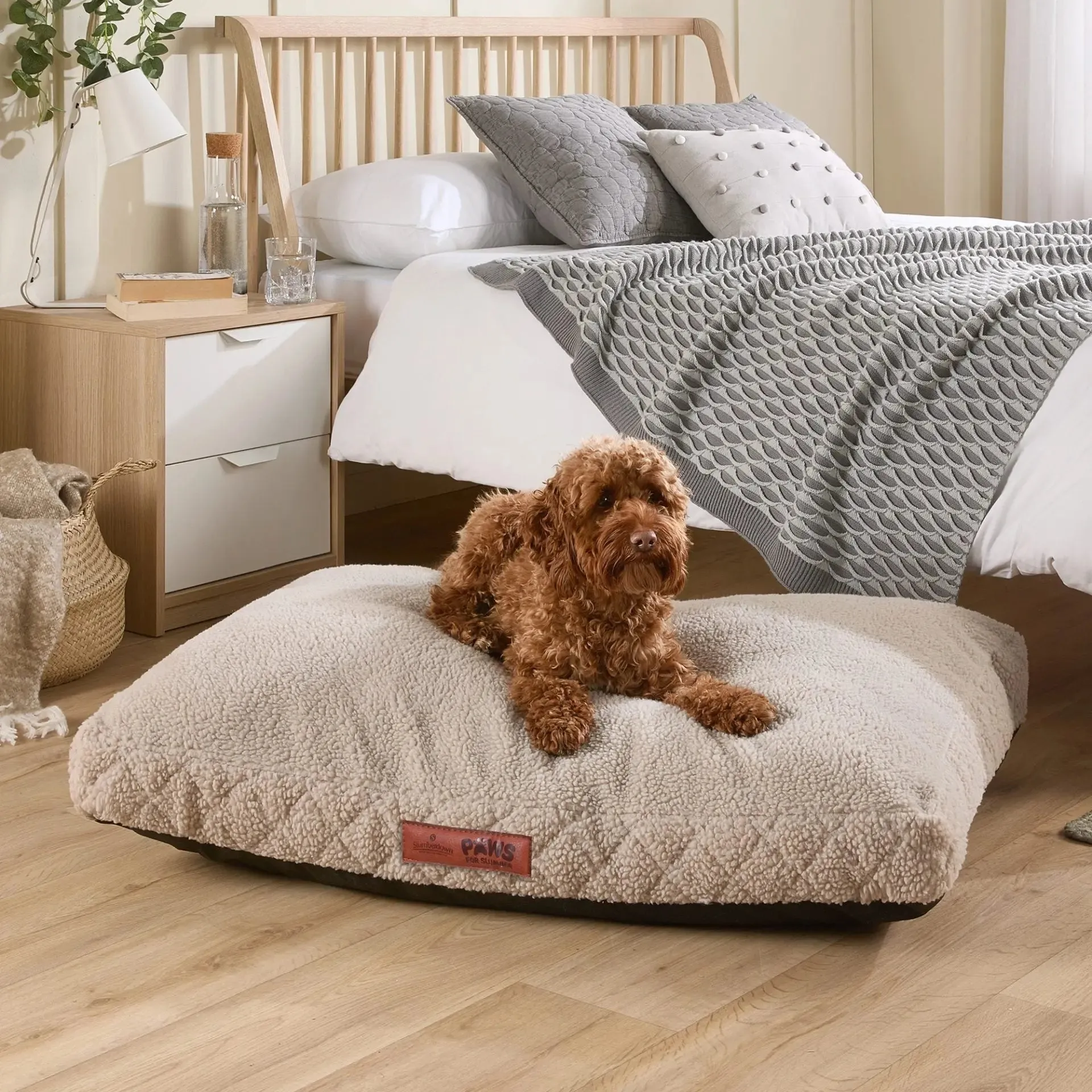 Paws for Slumber Sherpa Fleece Pet Bed