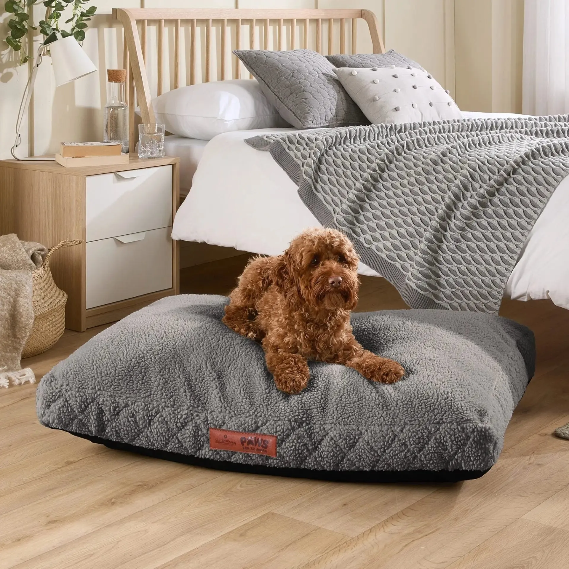 Paws for Slumber Sherpa Fleece Pet Bed