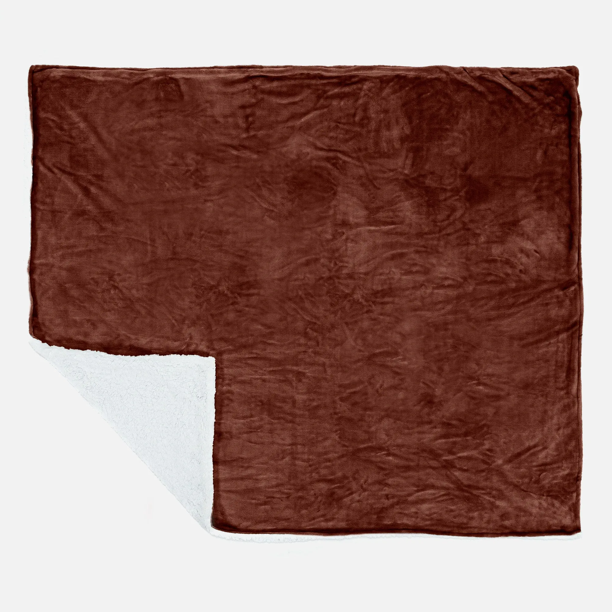 Sherpa Throw / Blanket - Fleece Brown