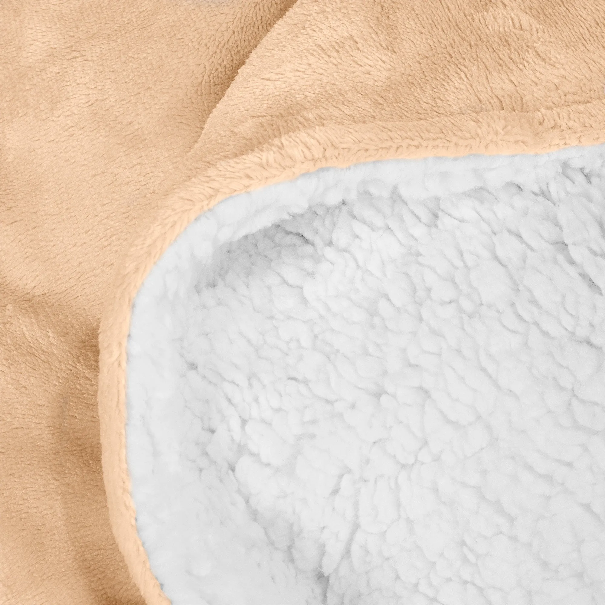 Sherpa Throw / Blanket - Fleece Light Mink