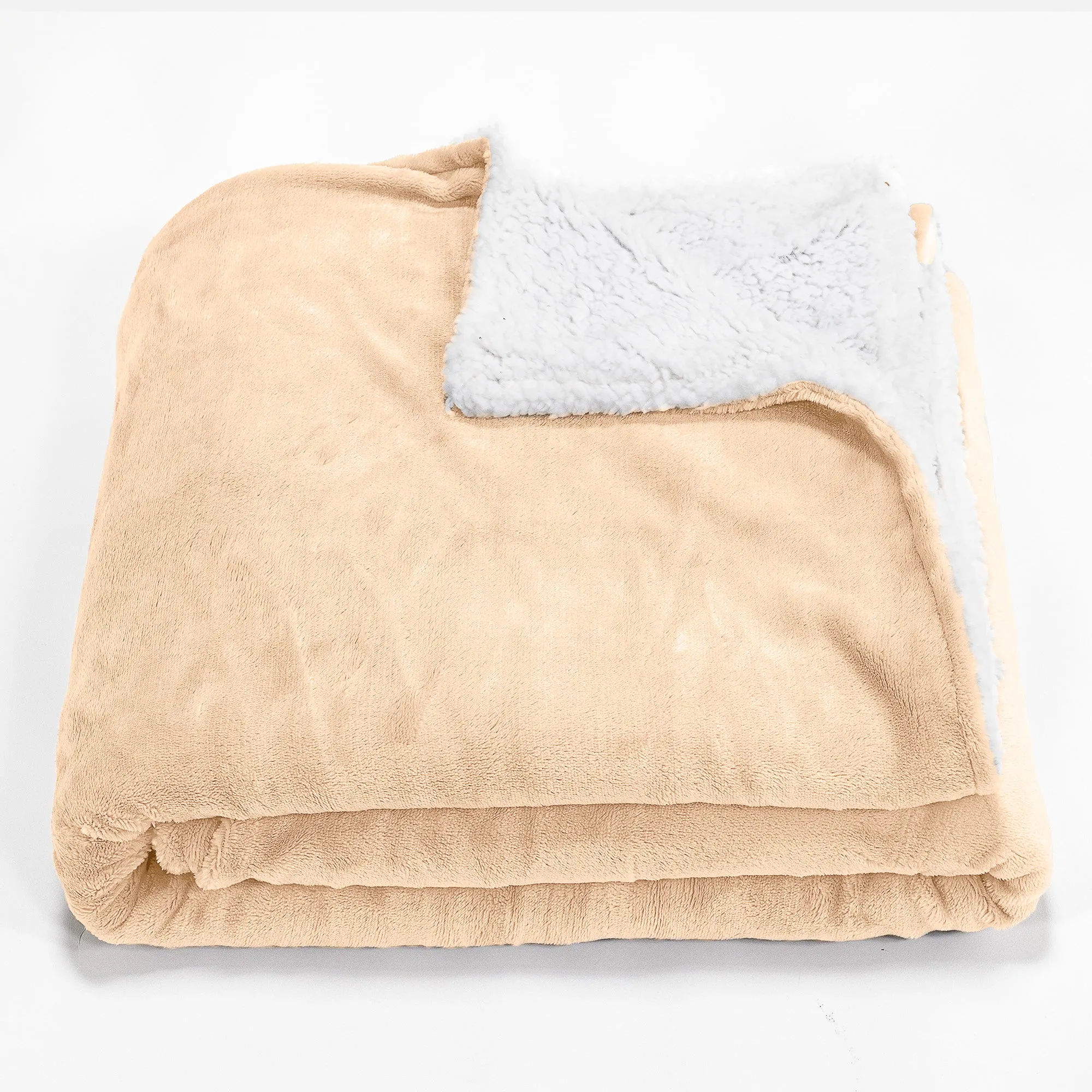 Sherpa Throw / Blanket - Fleece Light Mink