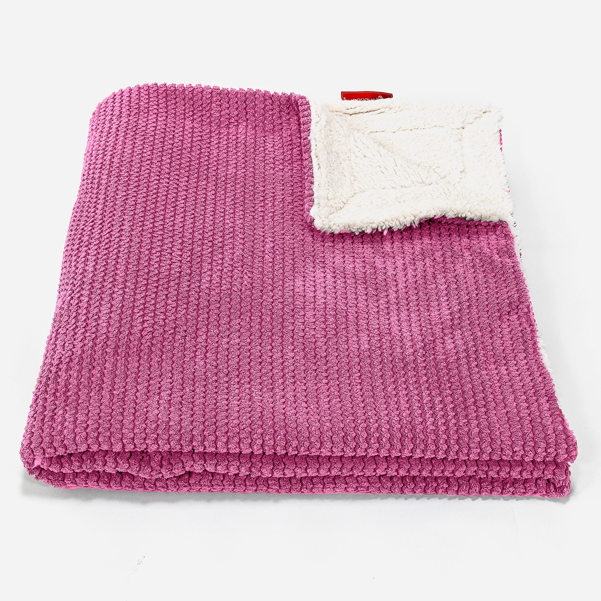 Sherpa Throw / Blanket - Pom Pom Pink