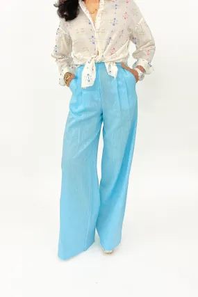 Vivetta - Linen Pant: Blue