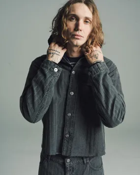 Washed Grey Cut Rebirth Jacket
