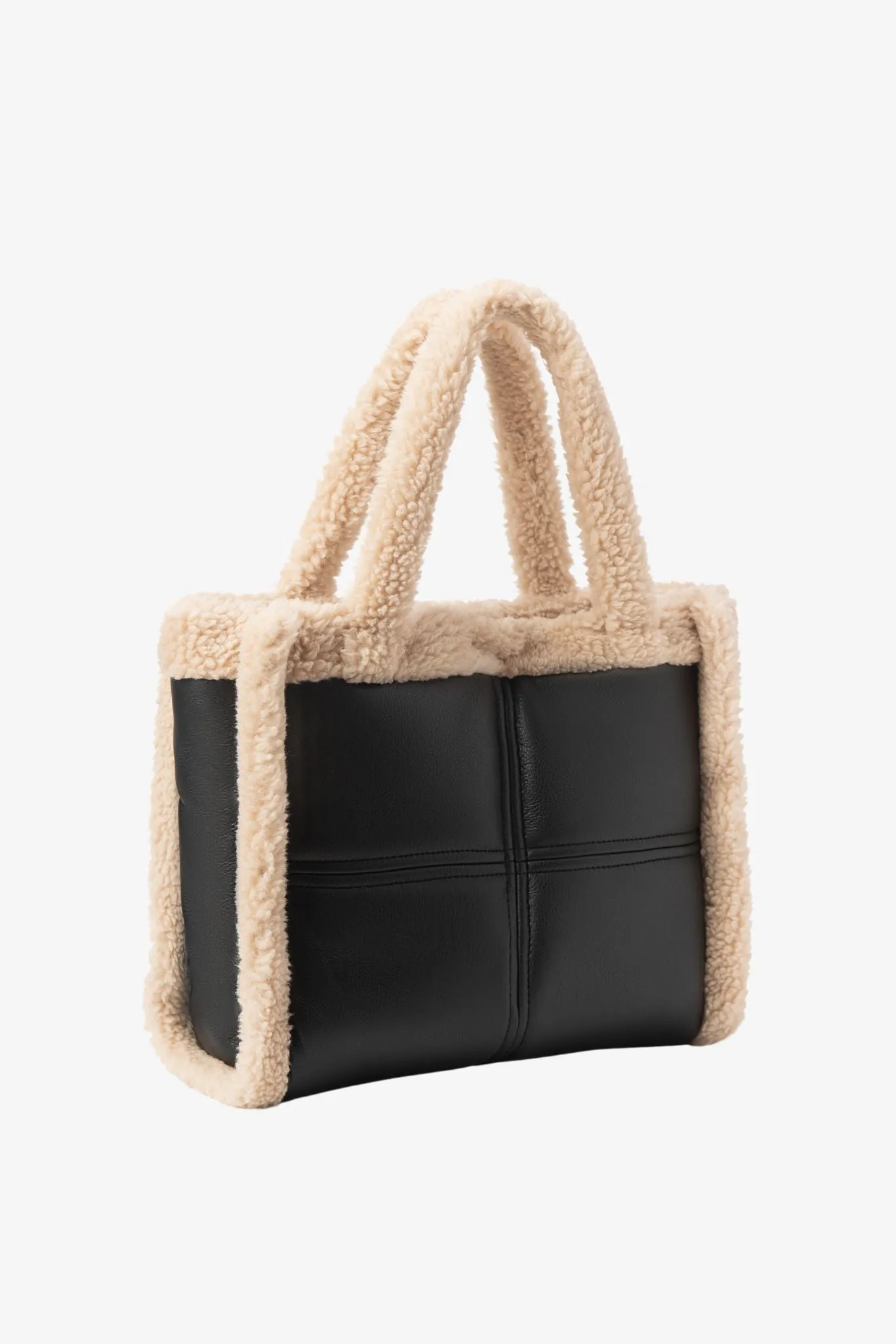 ZOEY | Sherpa Leather Tote