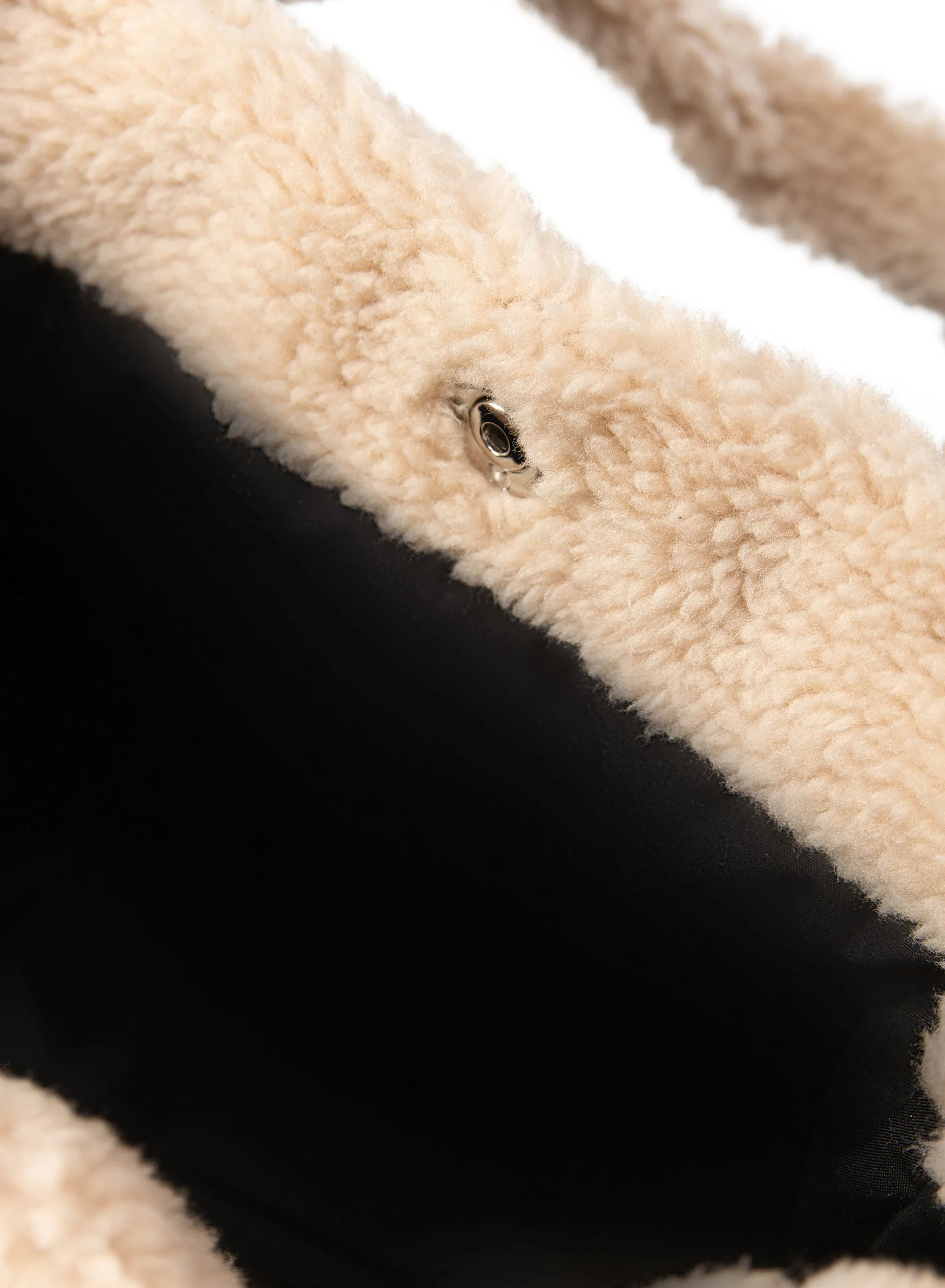 ZOEY | Sherpa Leather Tote